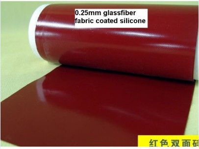 Double Sides Silicone Coated Fiberglass Fabric Electric Insulation Anti - Corrosion