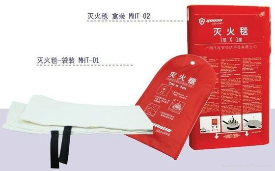 Heat Resistant Fiberglass Fire Blanket Soft PVC Package Fire Retardant Blanket