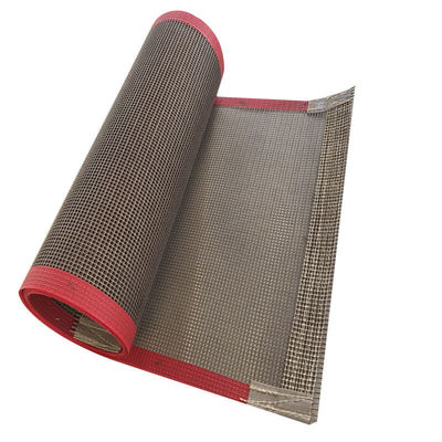 Buy Plastic PTFE Mesh Conveyor Belt With Edge Reinforcement online manufacture