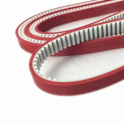 T5/T10 Trapezoidal Pull Down Tooth Best Rubber Timing Belt Red Covered toothed Belt with Coating