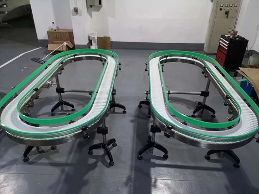 Blue white green pvc turn curve 90 degree conveyor belt 180 degree conveyor belt