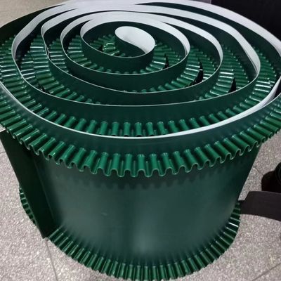 Smooth Petrol Green Pvc Conveyor Belt Custom Made 2ply 3ply