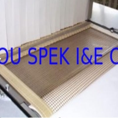 Buy Food Grade Brown PTFE Mesh Conveyor Belt Oil And Acid Alkali Resistant online manufacture