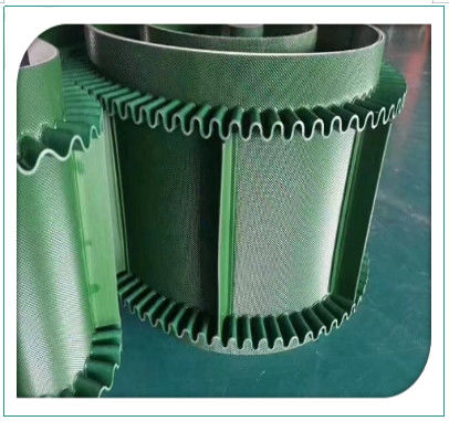 Buy Different Color Sidewall Cleat PVC Green Flat Conveyor Belt online manufacture