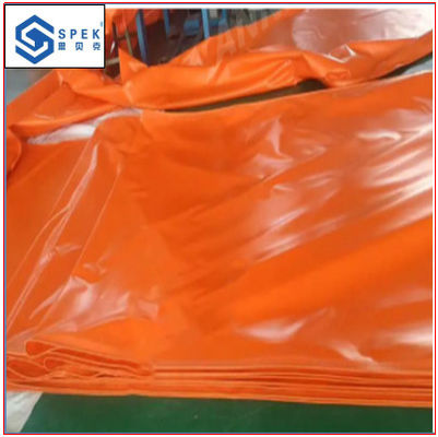 Buy Orange Waterproof  PVC  Coated Chicken Manure Conveyor Belt for farming online manufacture