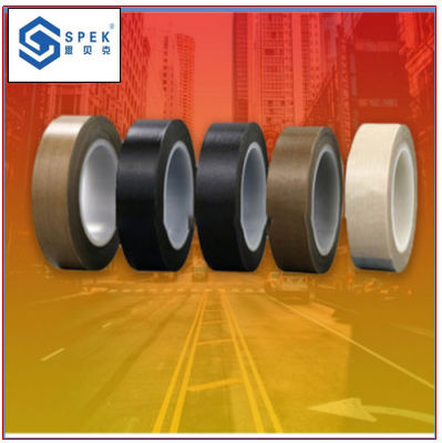 Buy PTFE Coated Fiberglass Tape Heat Resistant Silicone Adhesive Tape 0.08mm Thickness online manufacture