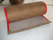 Brown PTFE Coated Glassfiber High Temperature   Conveyor Belt Non Stick Surface