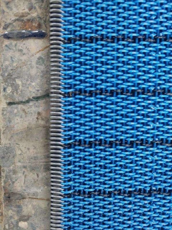 Blue Polyester Antistatic MDF Mesh Belts Polyester Conveyor Belt