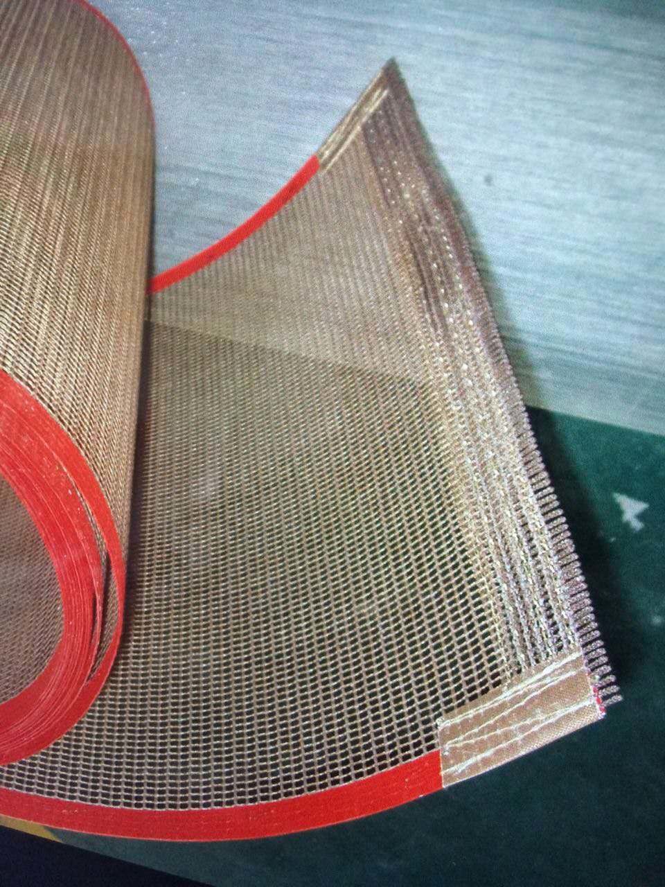 Brown PTFE Coated Glassfiber High Temperature Conveyor Belt Non Stick Surface