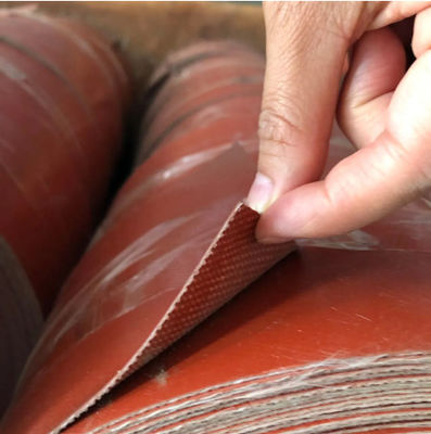 Fireproof  Silicone Coated Titanium Alloy Silicone Fireproof  Cloth For Soft Joint Single-sided Silicone Rubber  Cloth
