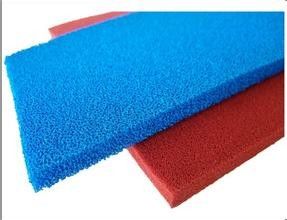 Red Blue Silicone Sponge Sheet Food Grade Silicone Rubber Sheet Open Cell For Iron Table