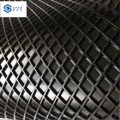 Diamond grid  rubber conveyor belt for sanding machine