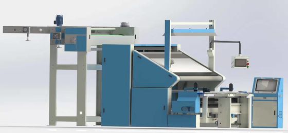 Intelligent Textile Finishing Machine Textile Inspection Rolling Machine High Efficiency Feed